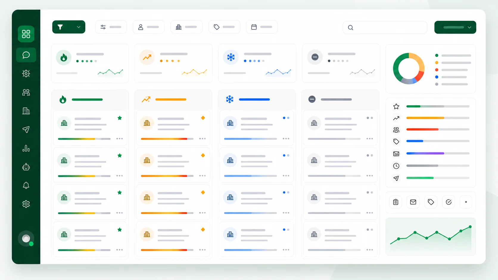 Mockup de clasificación de intención en conversaciones comerciales
